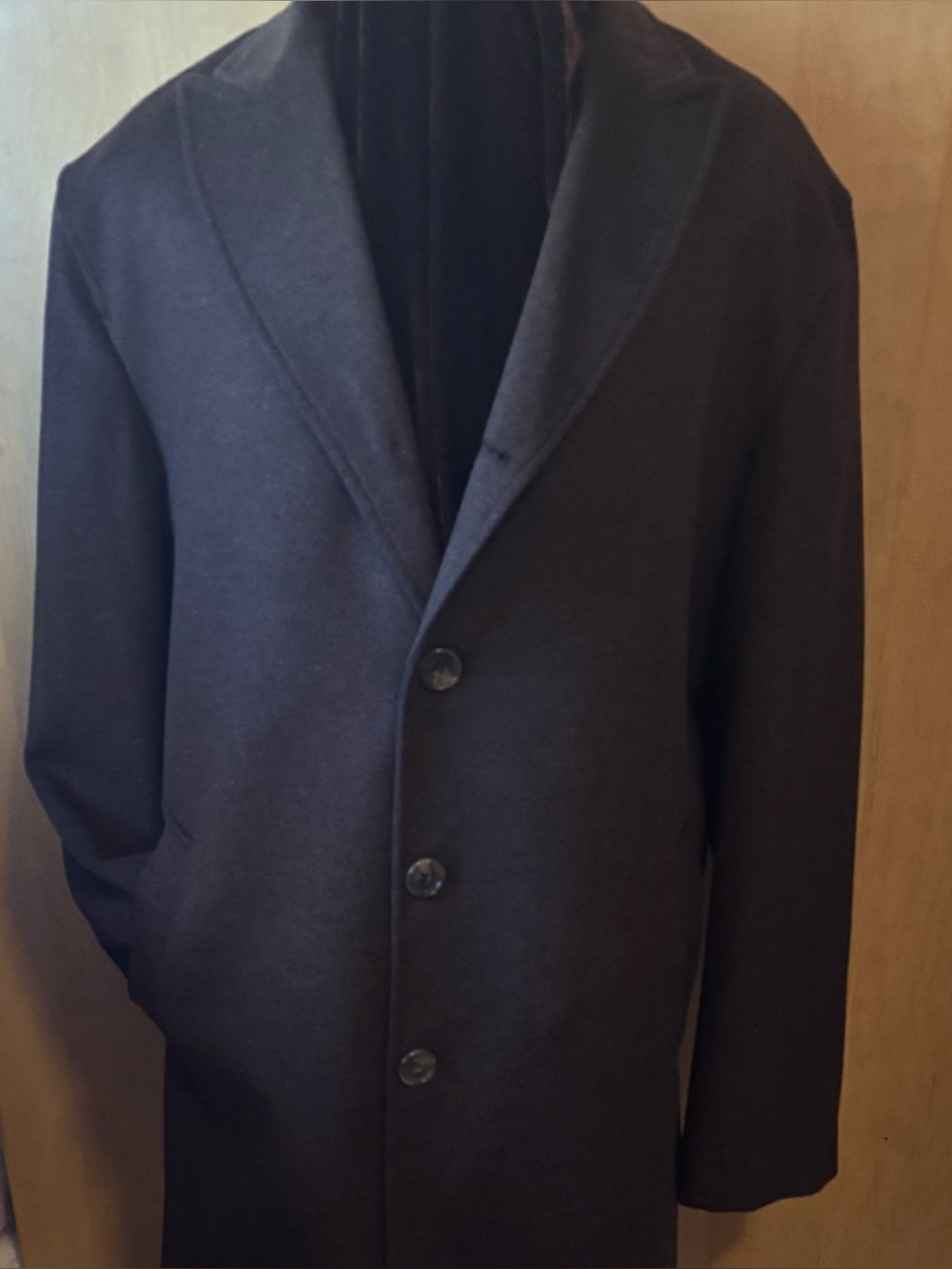 Men's Dark Brown Bachrach Single-Breasted Coat